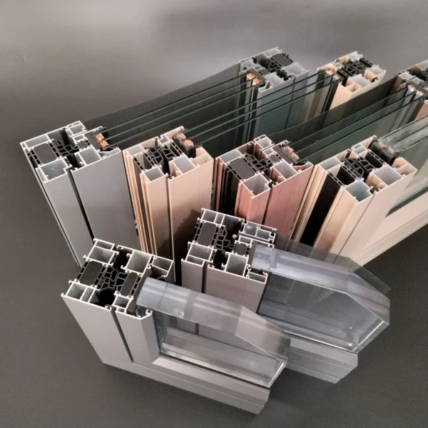 Aluminum profiles for doors and windows
