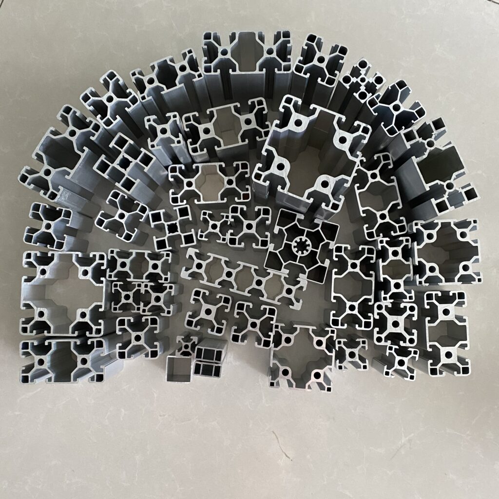 T-Slot Industrial Aluminum Extrusion Profiles, 6063-T5 Alloy, for Framing & Automation