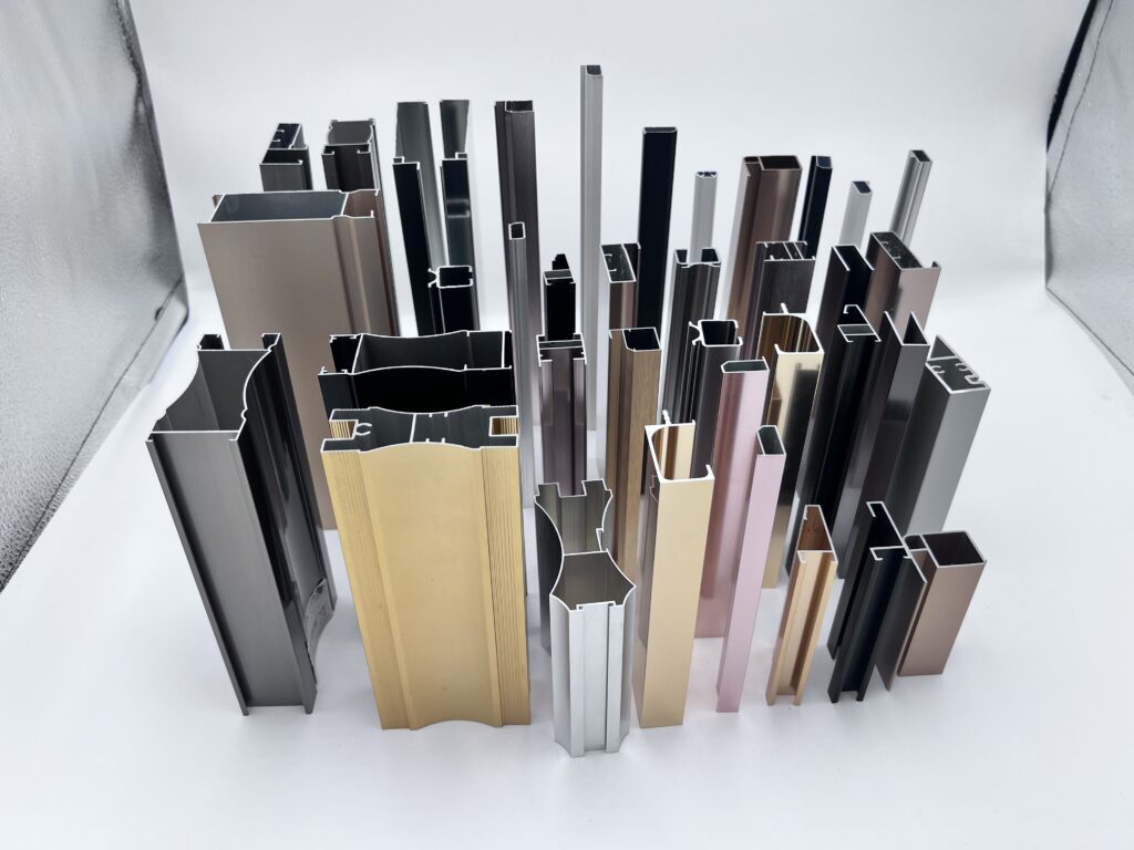 Full Series Custom 6063-T5 Aluminum Alloy Cabinet Door Profiles, Multi-Shape Decorative Alloy Frame Sections for Wardrobe & Home Furniture Cabinetry Engineering