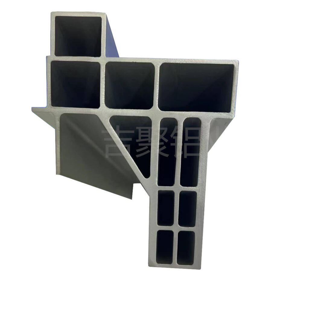 Custom special shaped industrial aluminum extrusion profile for mechanical structural support