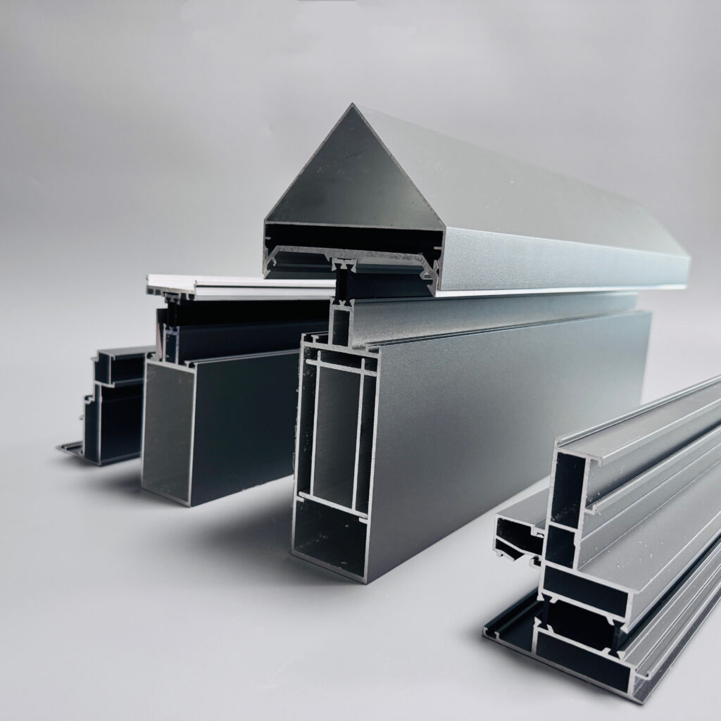 Special shaped architectural aluminum extrusion profiles, custom aluminium window door frame sections