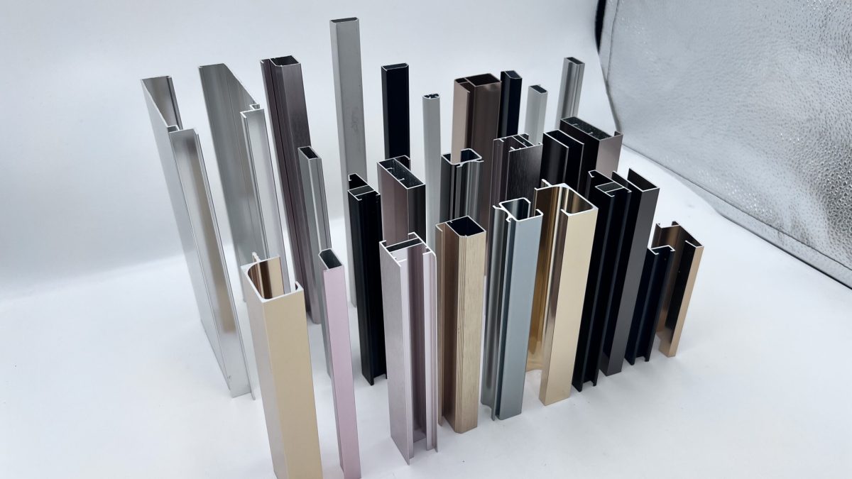 Diversified Specification 6063-T5 Aluminum Alloy Cabinet Frame Profiles, Multi-Color Decorative Extruded Alloy Sections for Home Wardrobe & Furniture Door Engineering