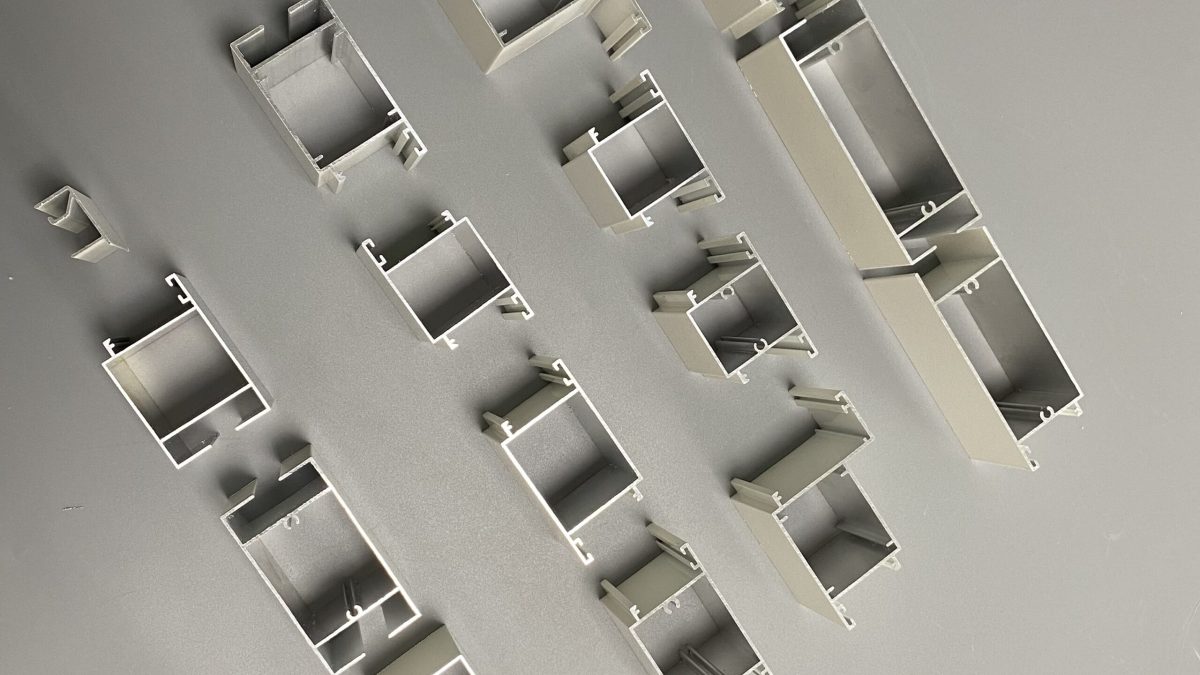 Aluminum window door frame extrusion profiles, various sizes architectural alloy sections